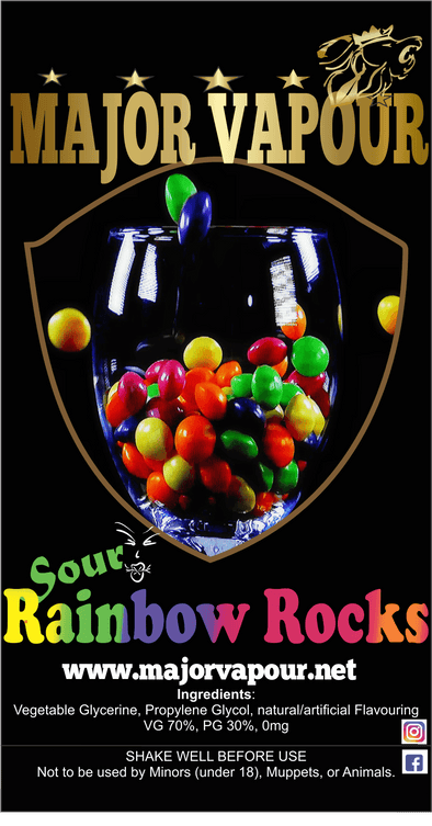 Sour Rainbow Rocks | Major Vapour