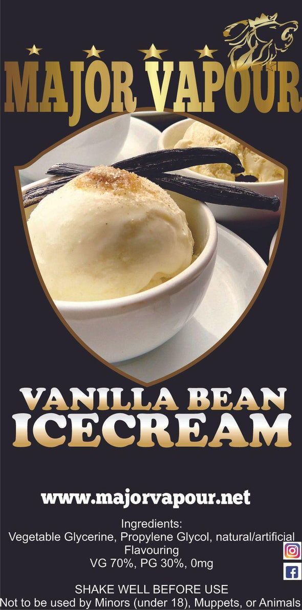 Vanilla Bean Ice Cream | Major Vapour