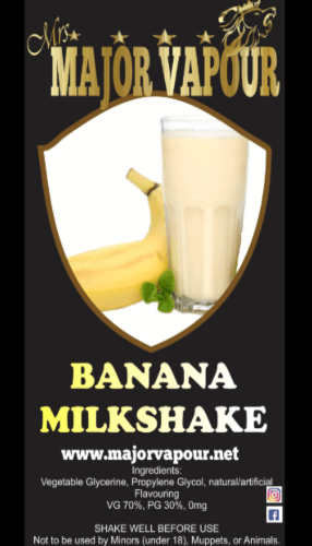 Banana Milkshake | Major Vapour